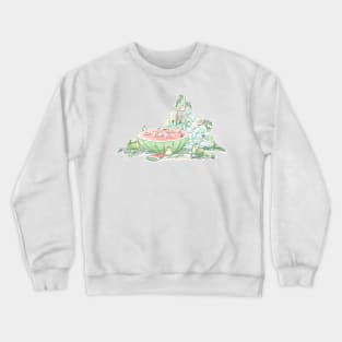 Watermelon swimming pool Crewneck Sweatshirt